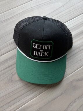 Fore ALL Get Off My Back Black & Green Mesh Trucker Hat